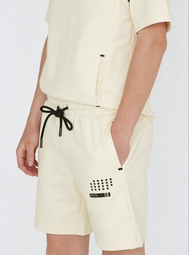 Boys Printed Shorts Set