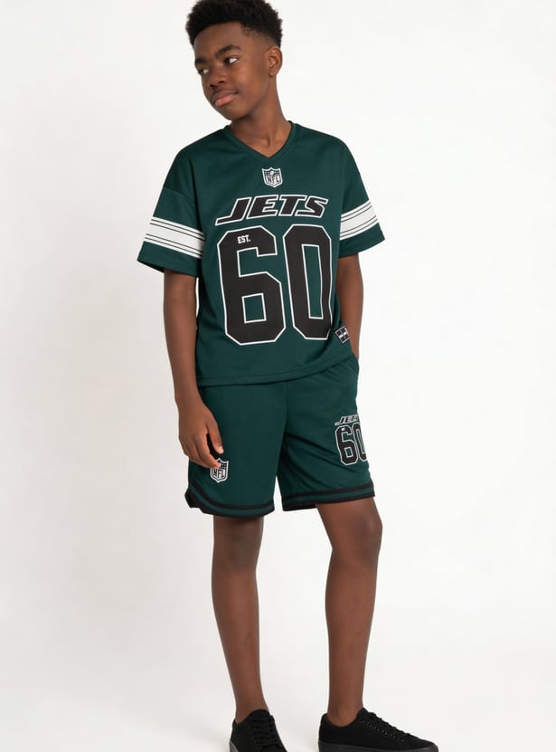 Boys Printed Shorts Set