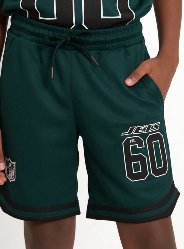 Boys Printed Shorts Set