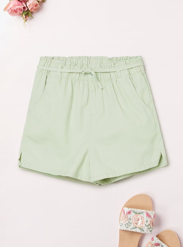 Girls Solid Shorts