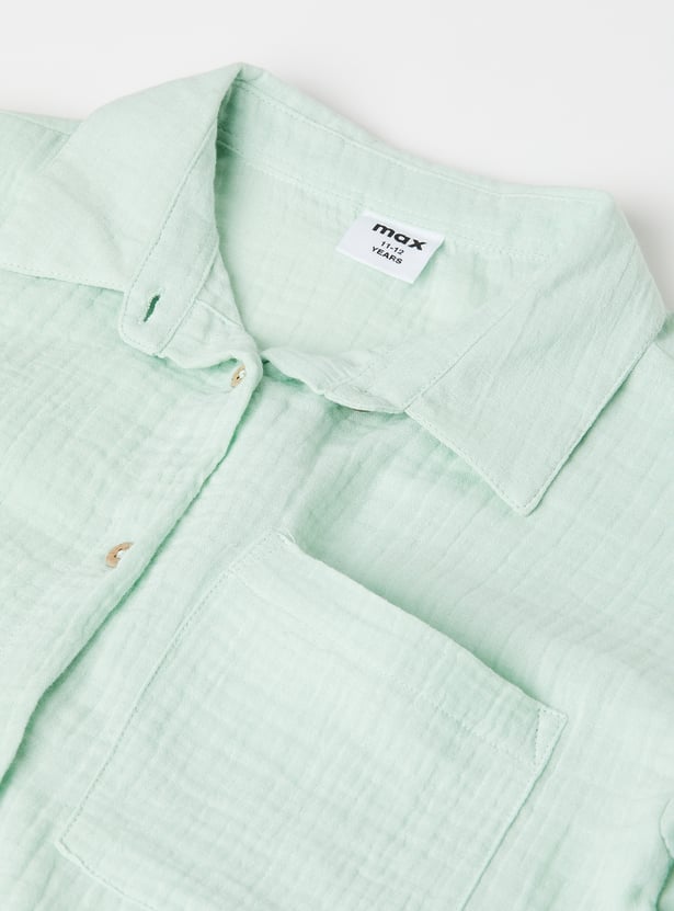 Girls Seersucker Shirt