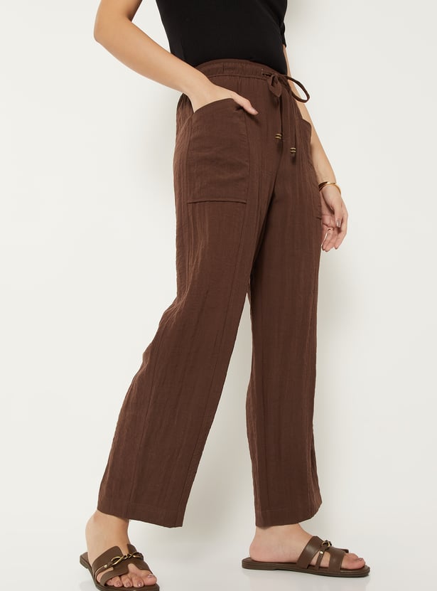 Women Solid Trousers