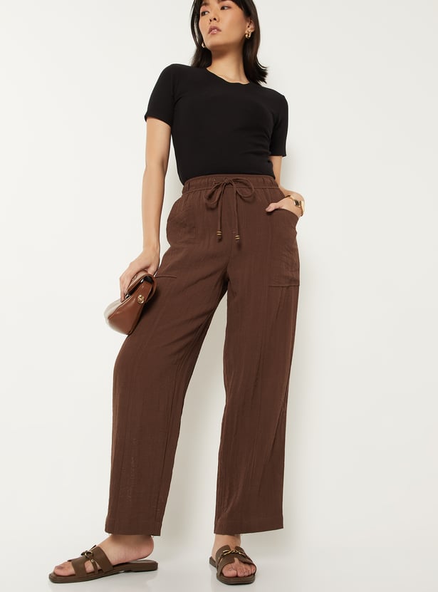 Women Solid Trousers