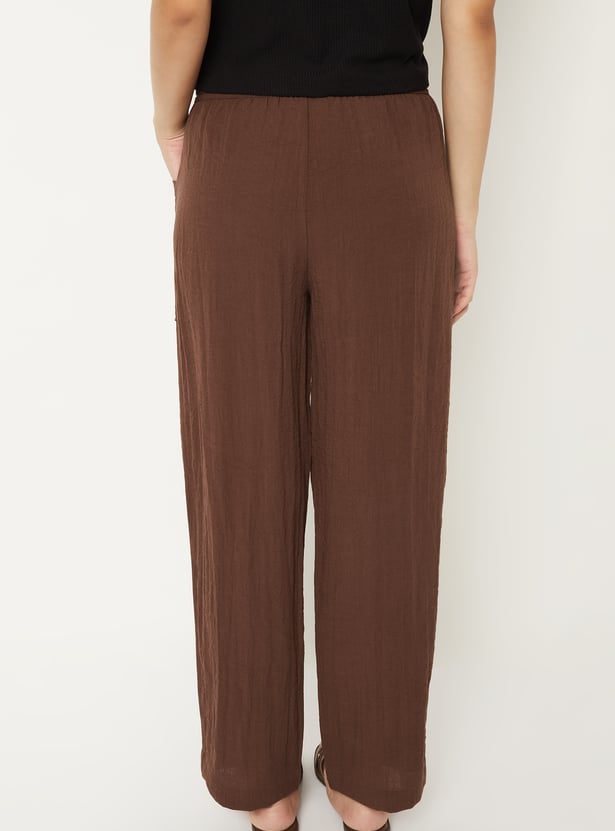 Women Solid Trousers