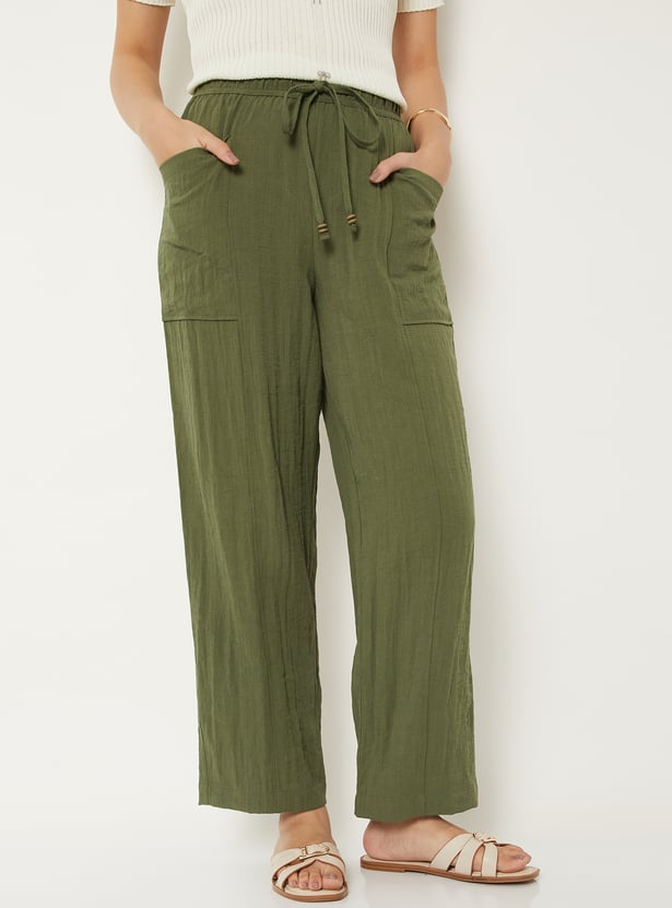 Women Solid Trousers