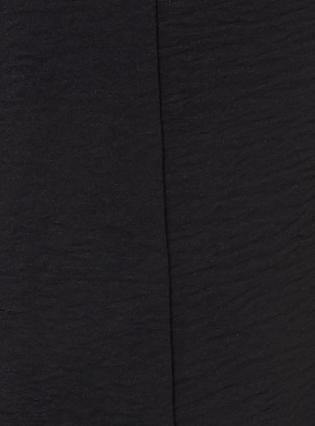 Women Panelled Flared Trousers