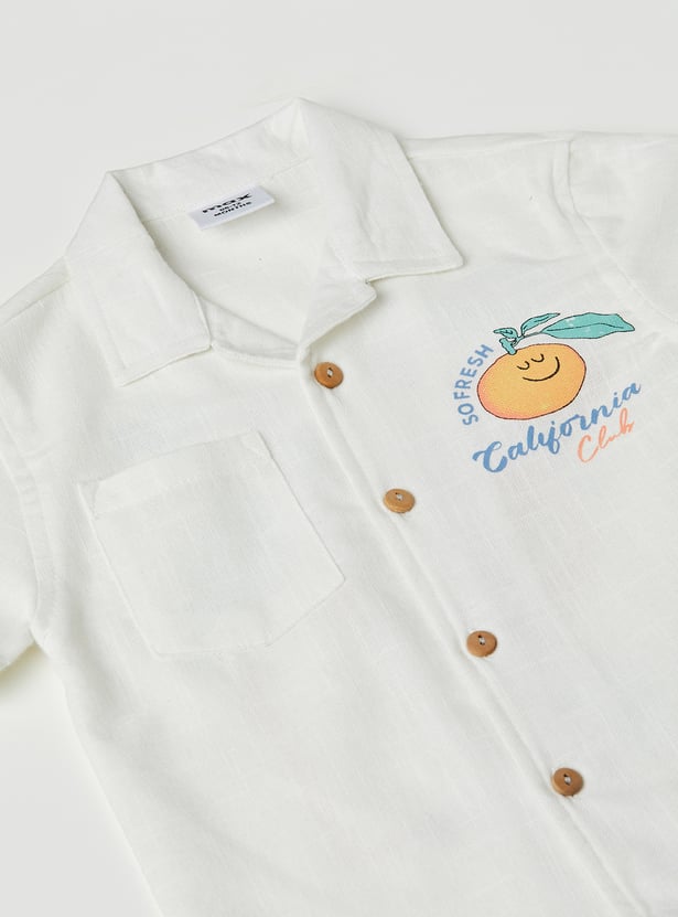 Boys Printed Resort Shirt