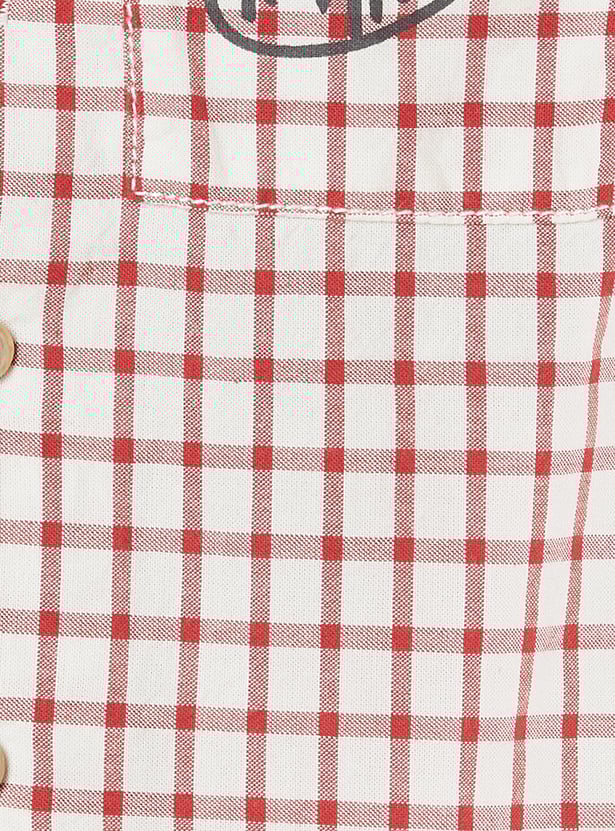 Boys Mickey Mouse Checked Shirt