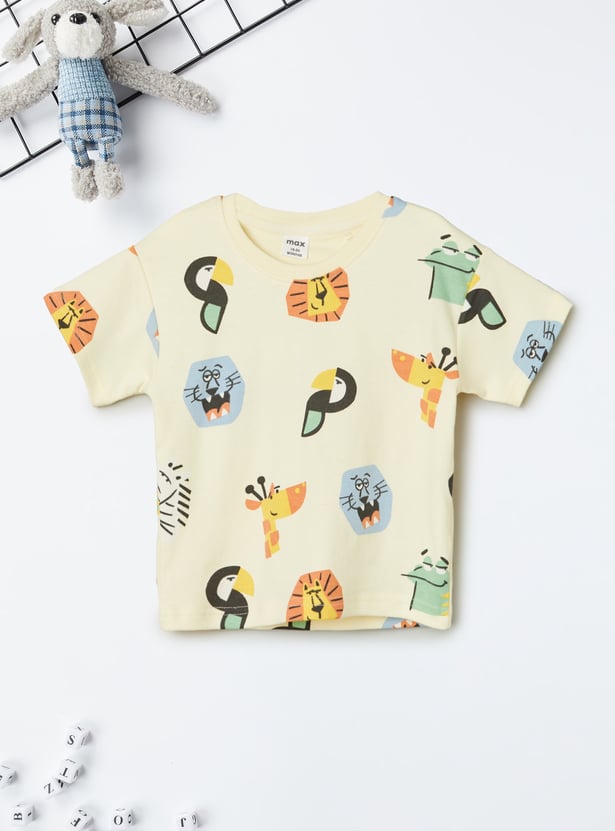 Boys Printed Shorts Set