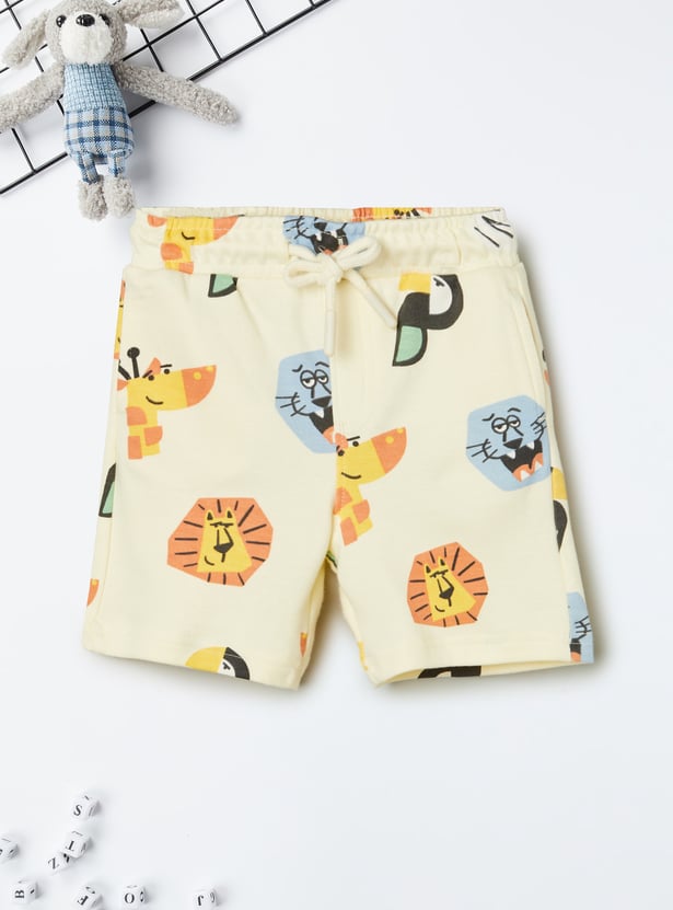 Boys Printed Shorts Set