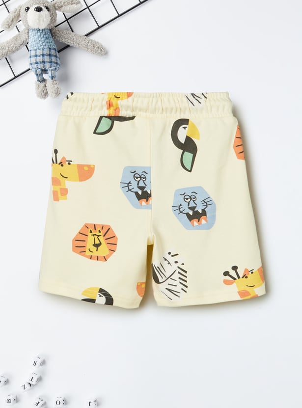 Boys Printed Shorts Set