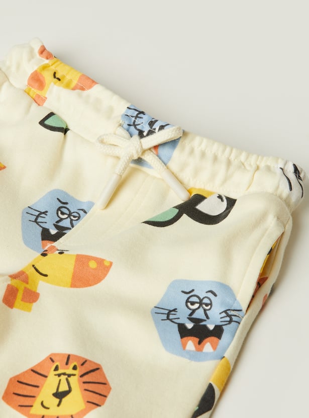 Boys Printed Shorts Set