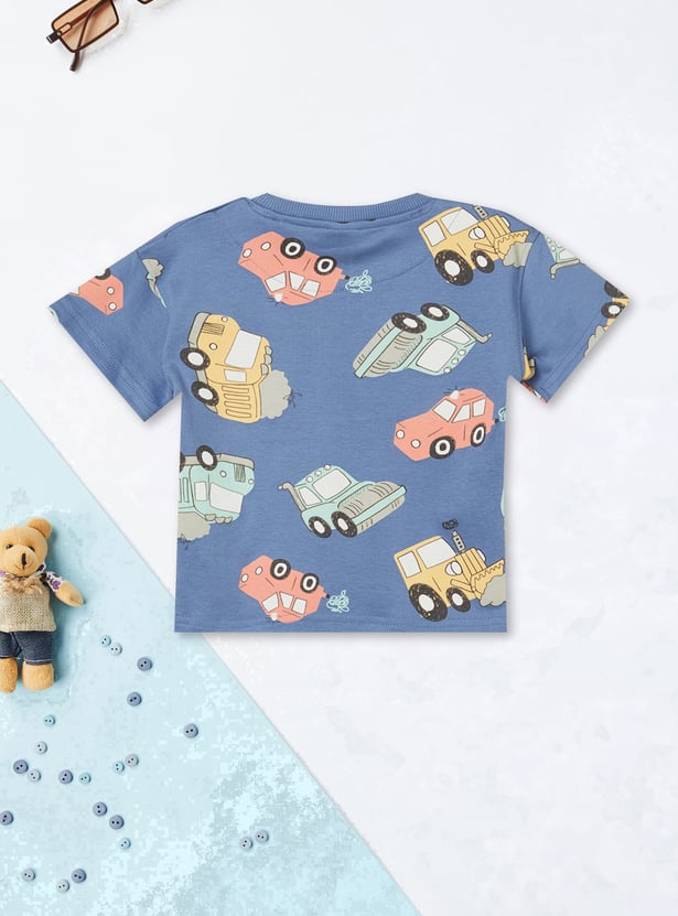 Boys Printed Shorts Set