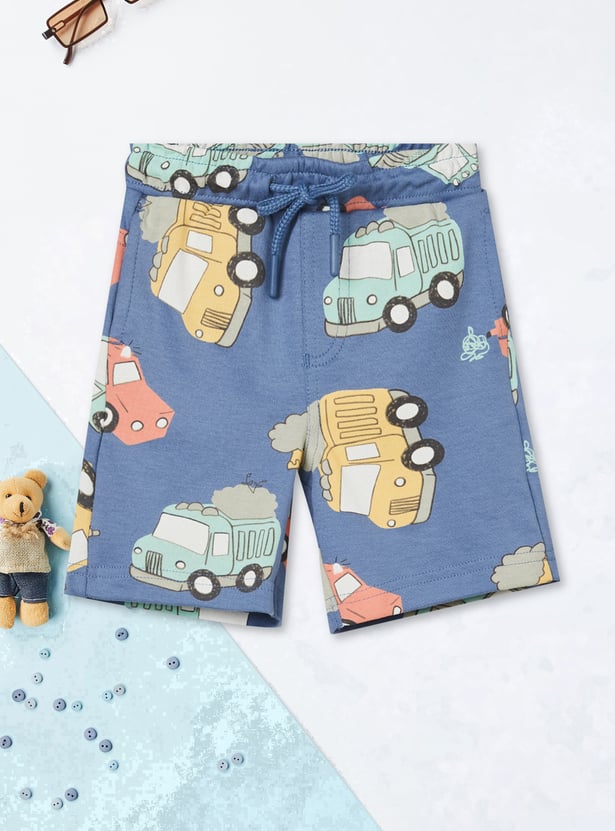 Boys Printed Shorts Set