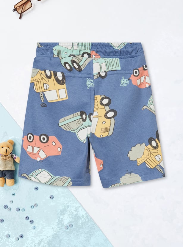 Boys Printed Shorts Set