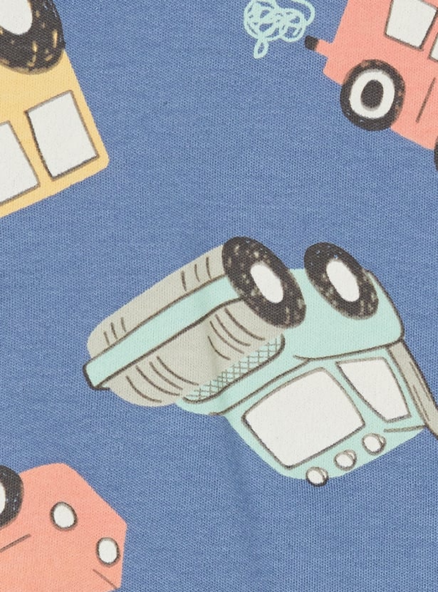 Boys Printed Shorts Set