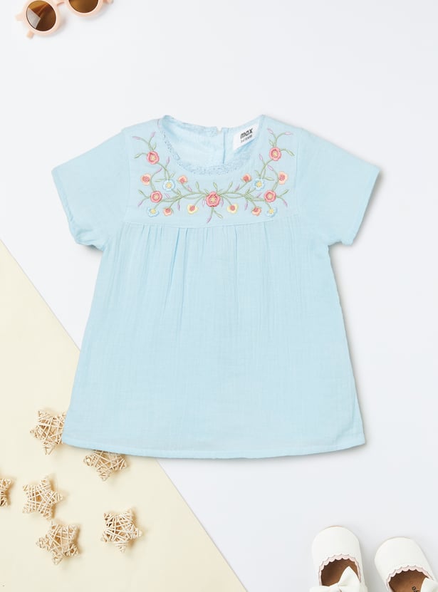 Girls Embroidered Top