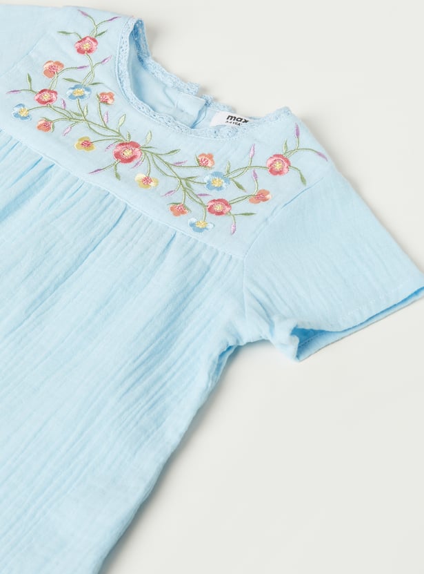 Girls Embroidered Top