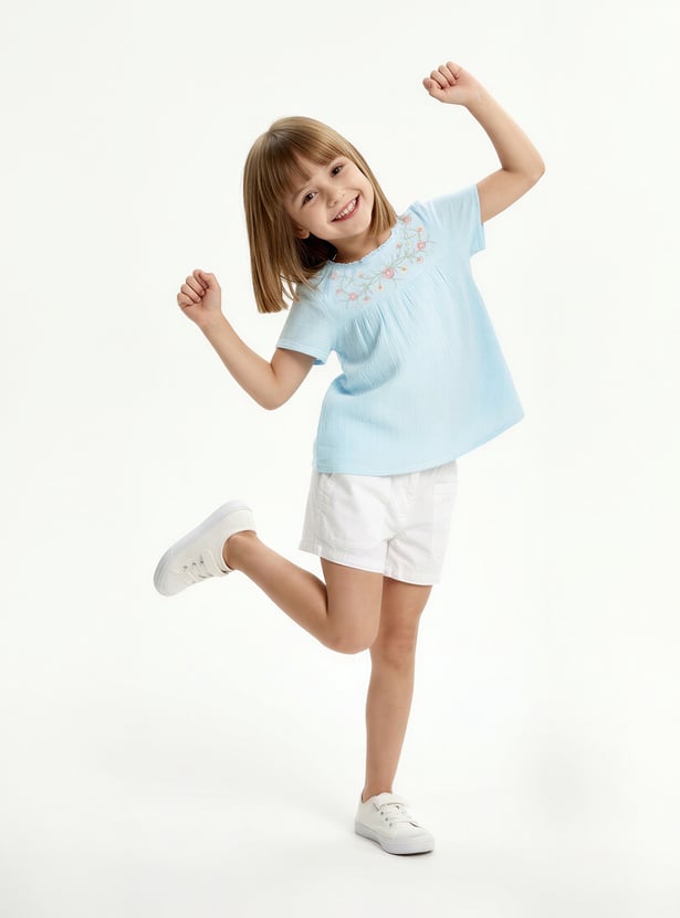 Girls Embroidered Top