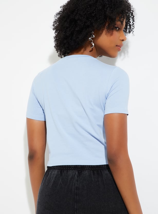 ALAYA F x URB_N Women Solid Crop Top
