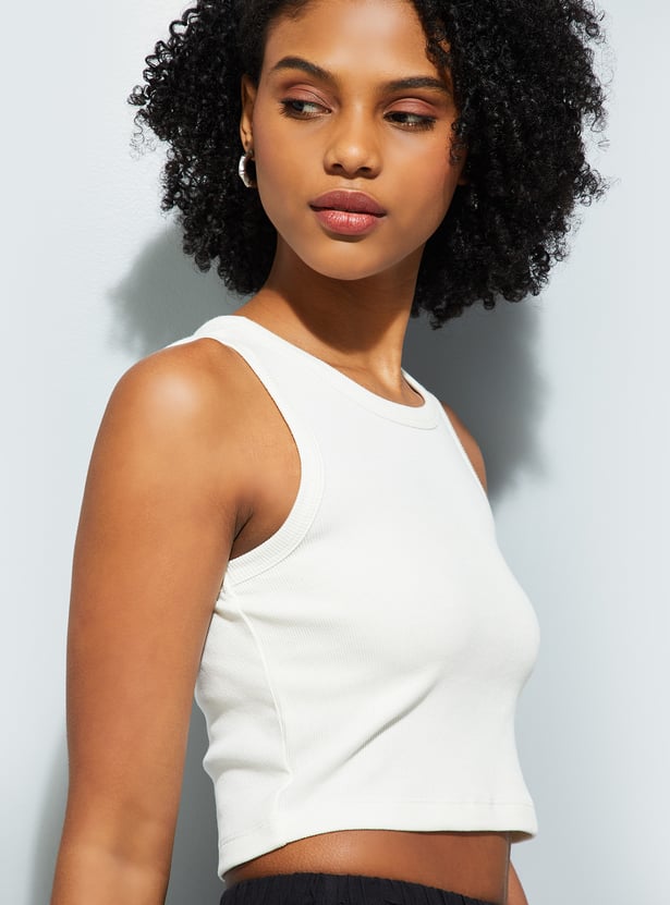 ALAYA F x URB_N Women Ribbed Tank Top