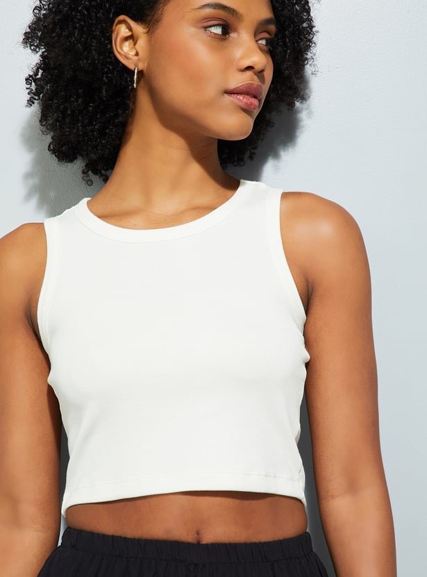 ALAYA F x URB_N Women Ribbed Tank Top