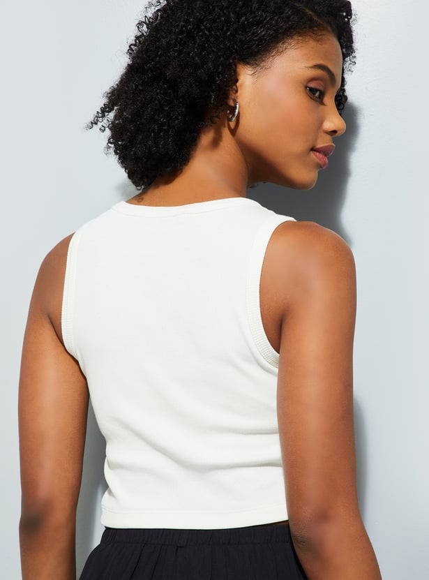 ALAYA F x URB_N Women Ribbed Tank Top