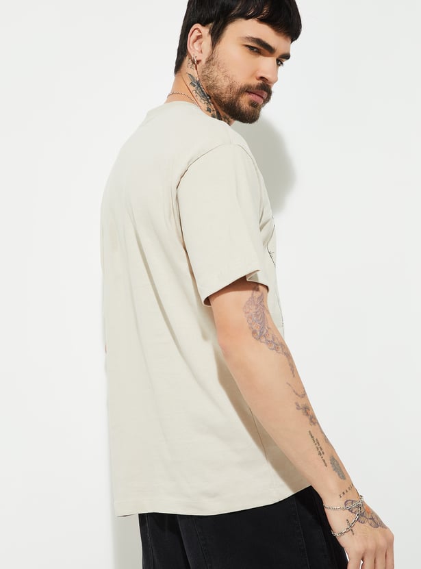 URB_N Men Printed Oversized T-shirt