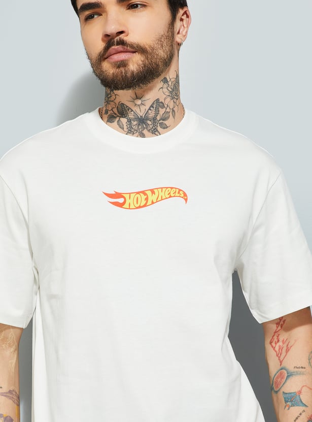 URB_N Men Hot Wheels Print Oversized T-shirt