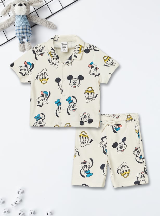 Boys Mickey & Friends Printed Shorts Set