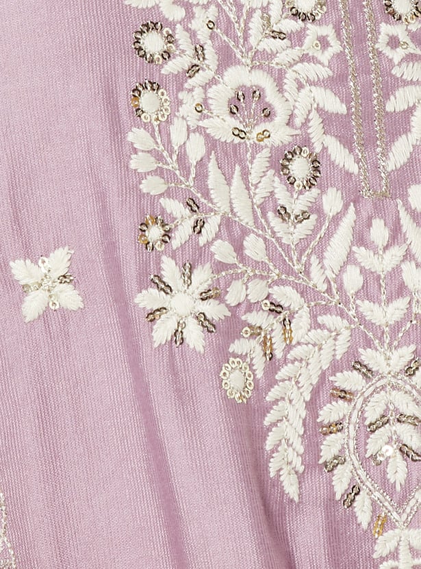 Women Embroidered Straight Kurta Set