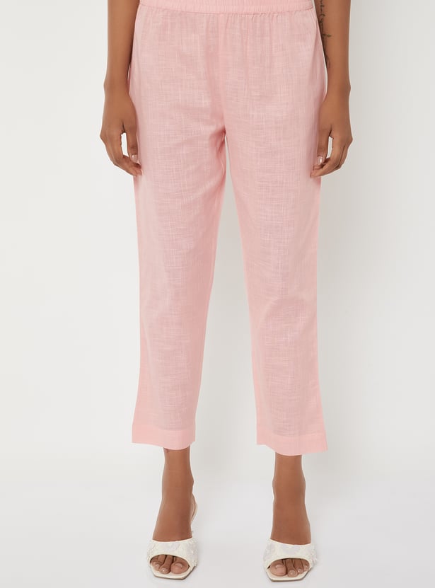 Women Embroidered Straight Kurta Set