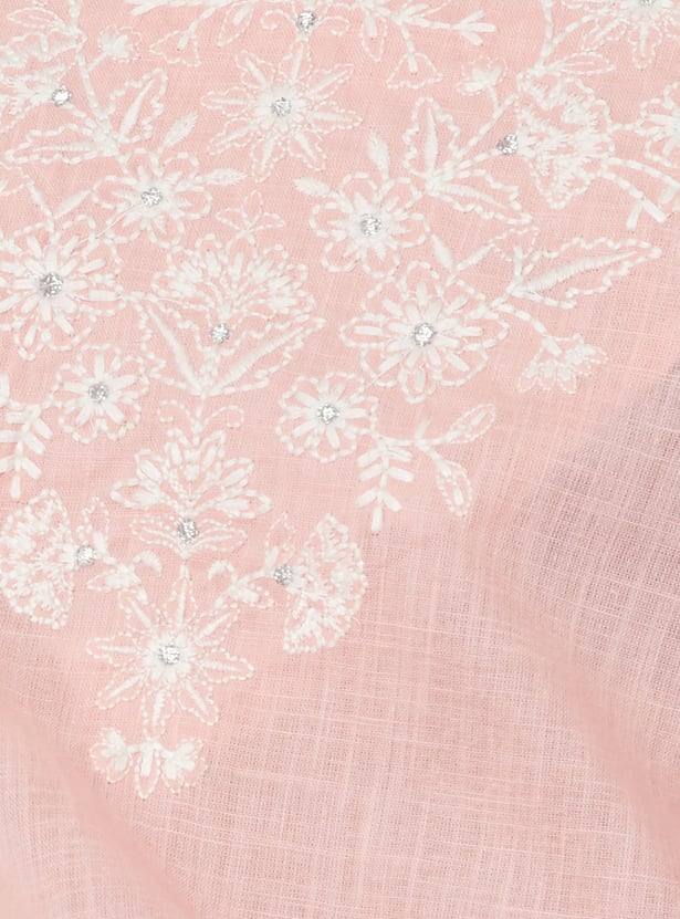 Women Embroidered Straight Kurta Set