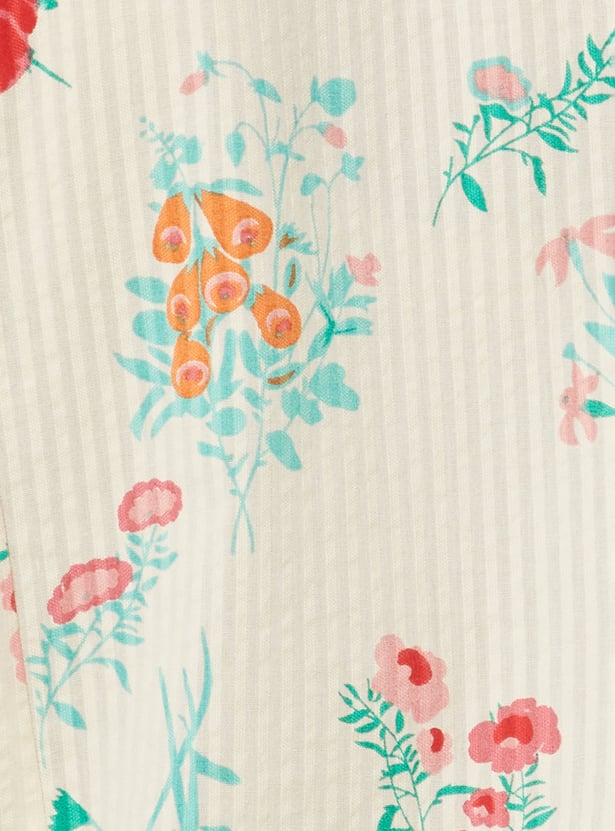 Women Floral Print A-line Kurta Set