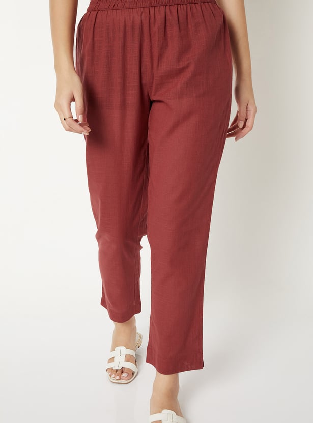 Women Embroidered Straight Kurta Set