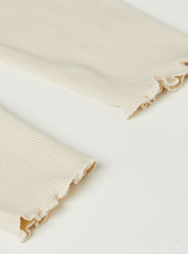 Girls Ribbed Leggings