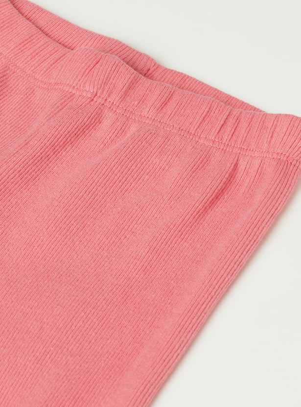 Girls Ribbed Leggings