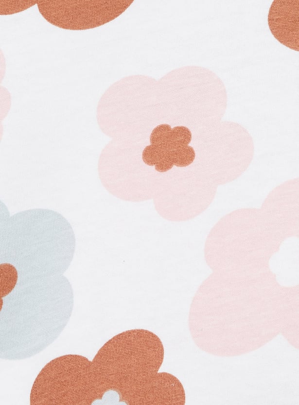 Girls Floral Print T-shirt