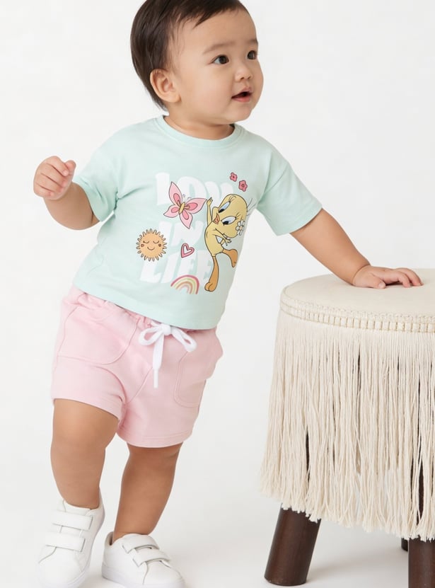 Girls Tweety Shorts Set