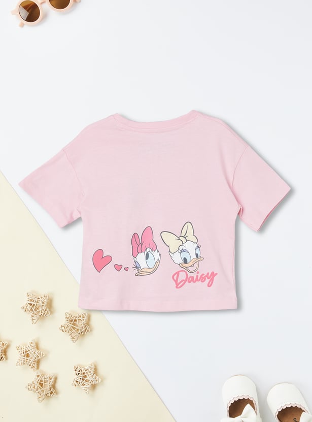 Girls Daisy Duck Flared Leggings Set