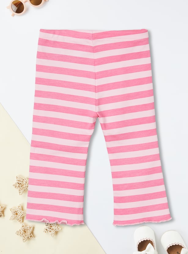 Girls Daisy Duck Flared Leggings Set