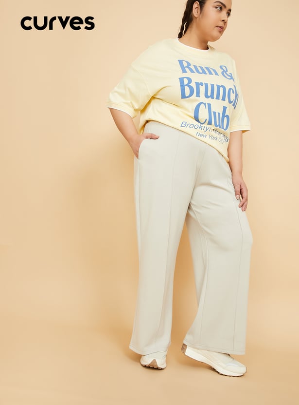 Women Wide Sports Track Pants