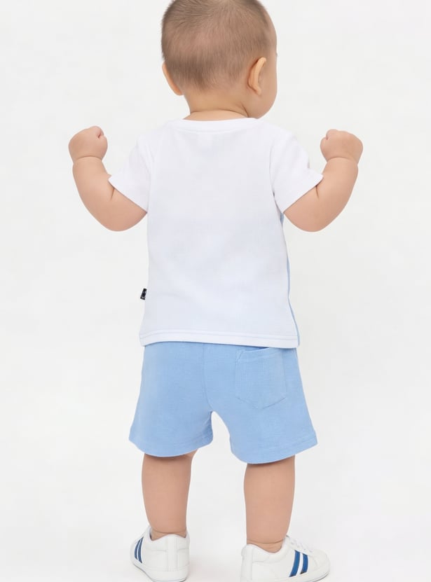 Boys Colourblock Shorts Sets