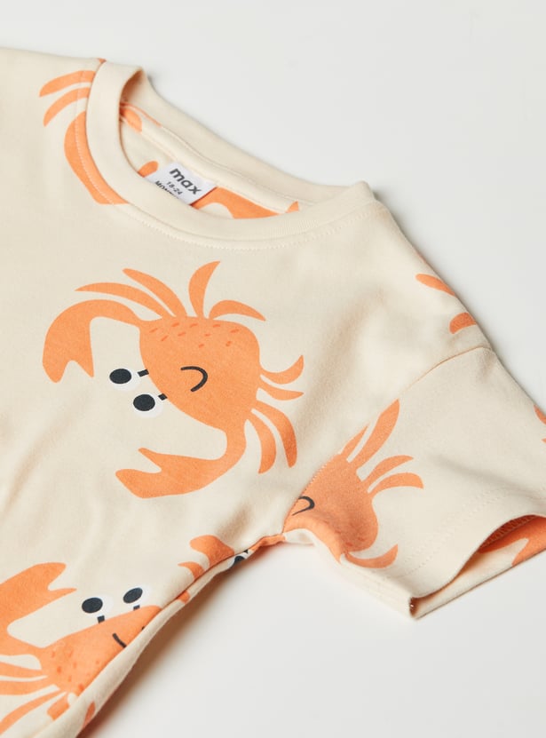 Boys Printed Shorts Set