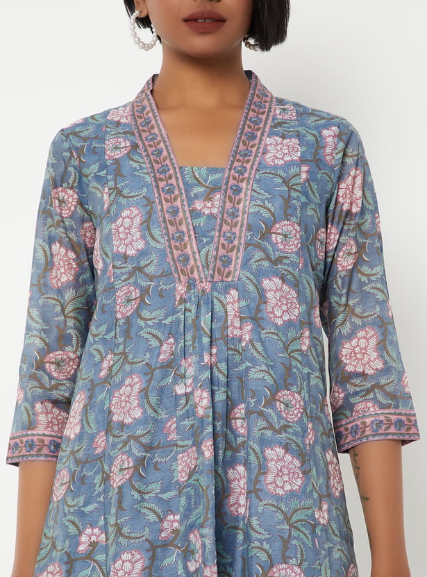 Women Floral Print Kurta Set