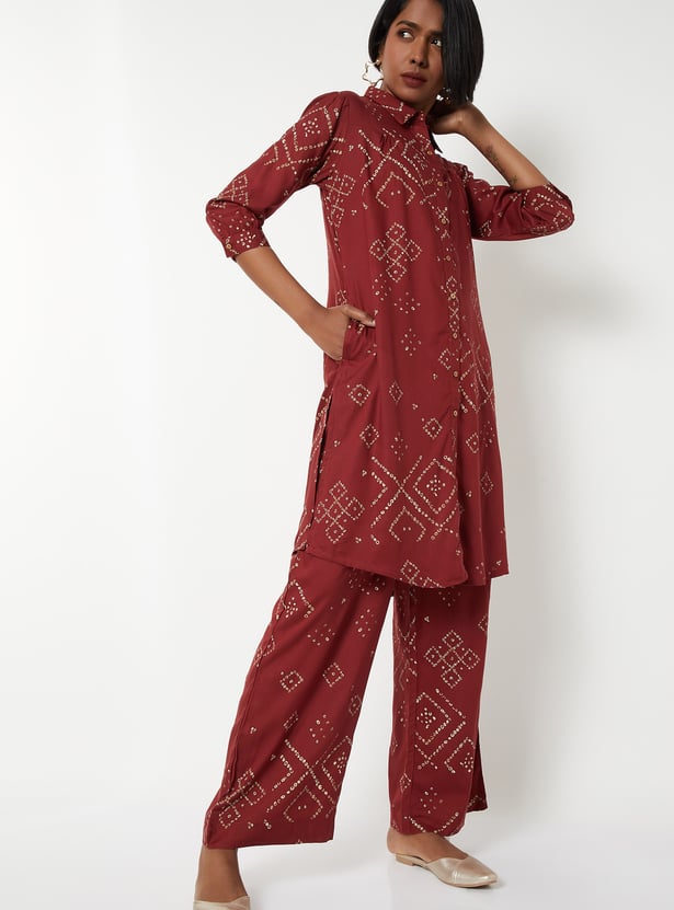 Women Printed Straight Kurta Set