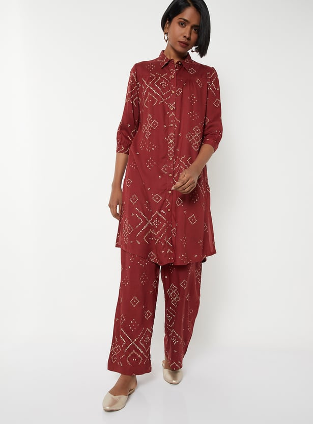 Women Printed Straight Kurta Set