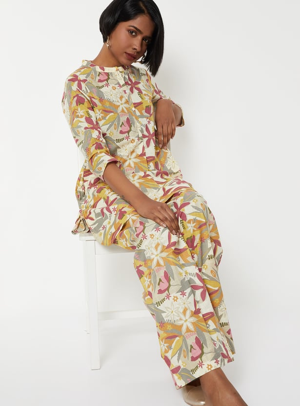 Women Printed Straight Kurta Set