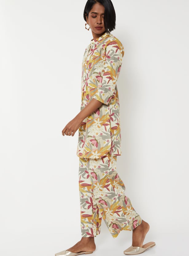 Women Printed Straight Kurta Set