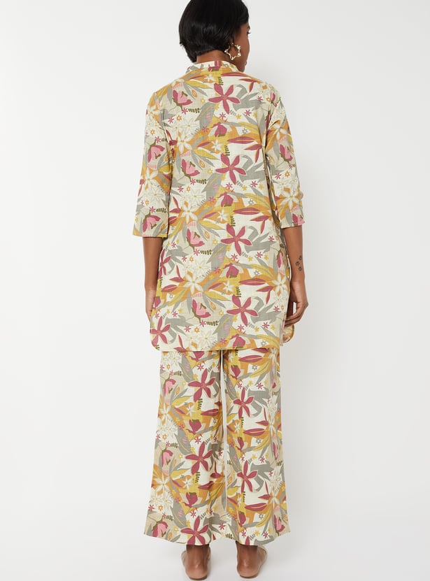 Women Printed Straight Kurta Set